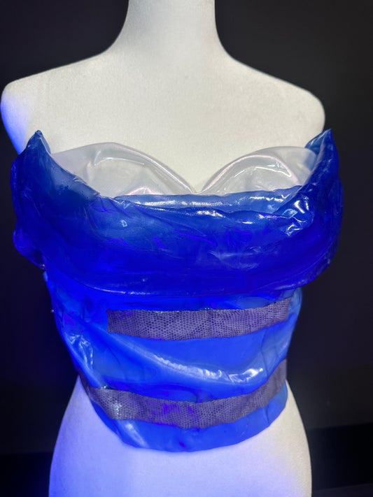 Blue Mesh Chest Plate