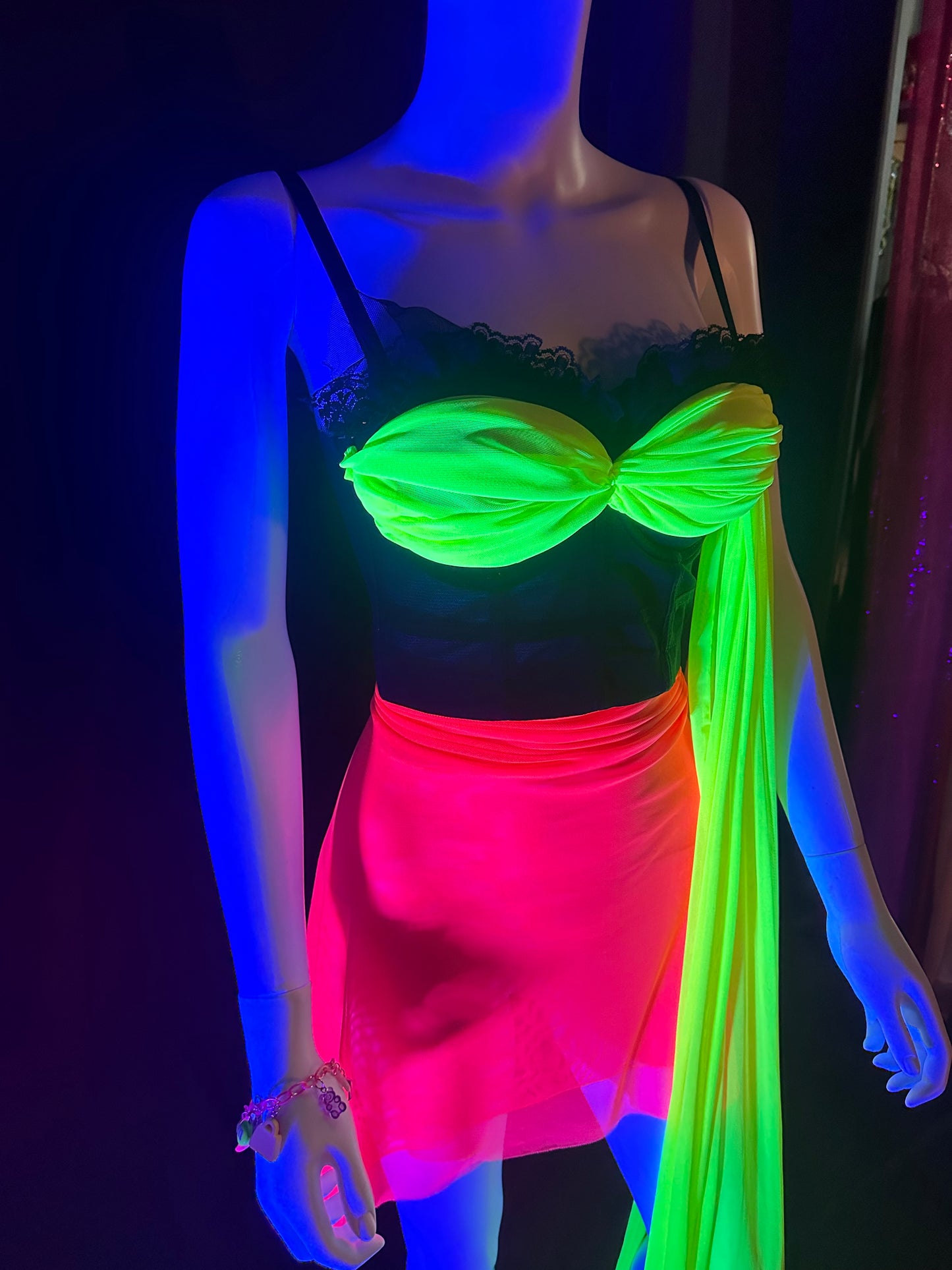 Neon Yellow Queen Corset